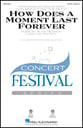 How Does a Moment Last Forever SATB choral sheet music cover